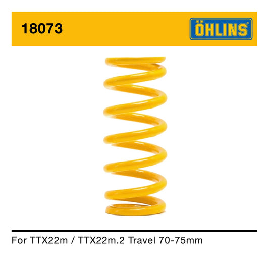 Öhlins spring serie 18073 for 75, 72.5, 70mm travel